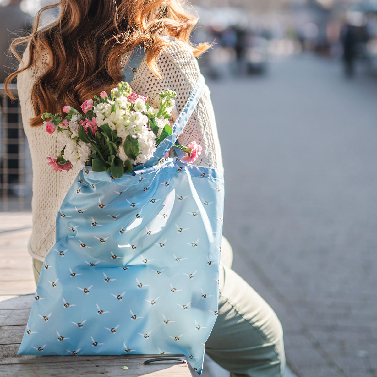 Wrendale Designs faltbare Tasche Bienen "Busy Bee"