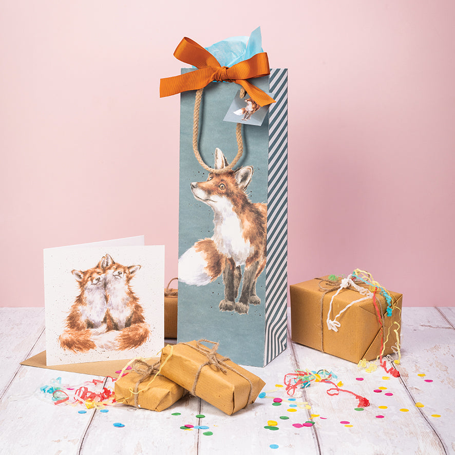 Wrendale Designs Flaschengeschenktasche Fuchs
