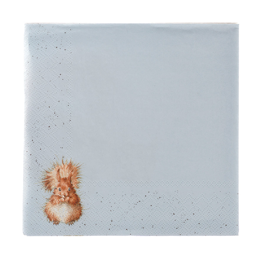 Wrendale Designs Servietten Eichhörnchen "The Acrobat Squirrel" 33x33cm