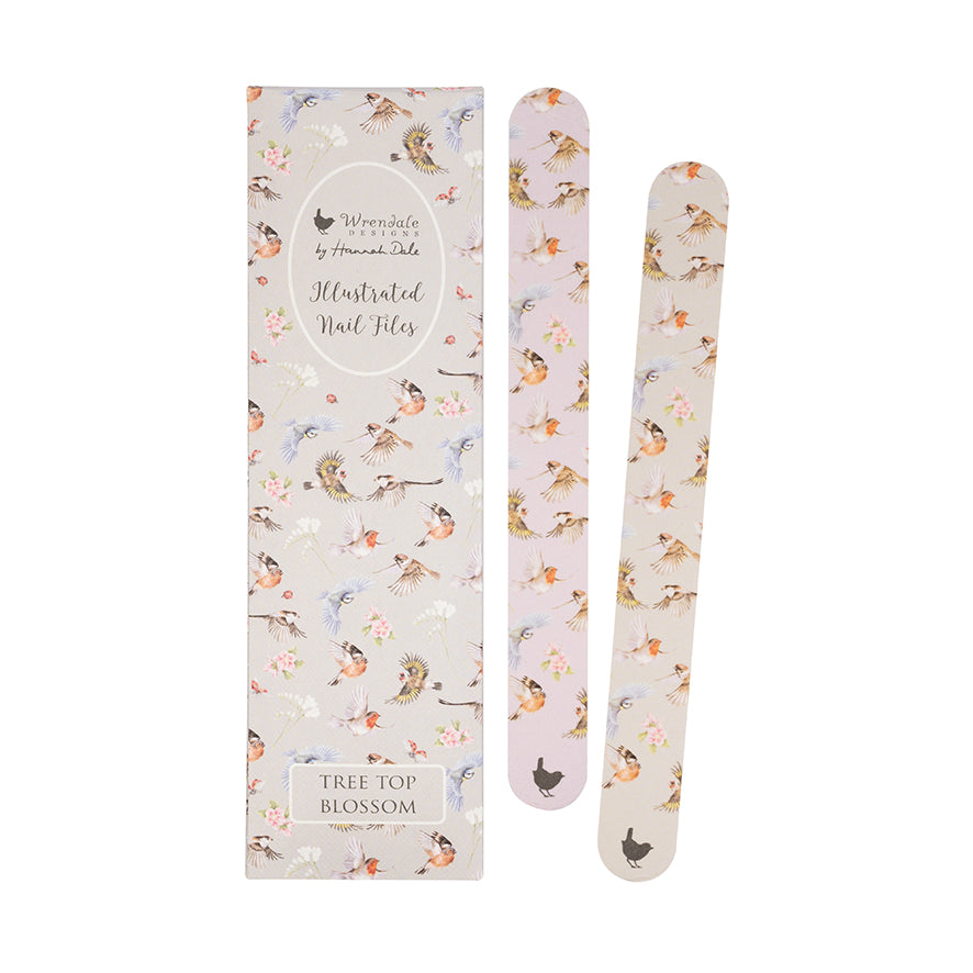 Wrendale Designs Nagelfeilen-Set Vögel "Tree Tops Nail File Set" 190x50x5mm