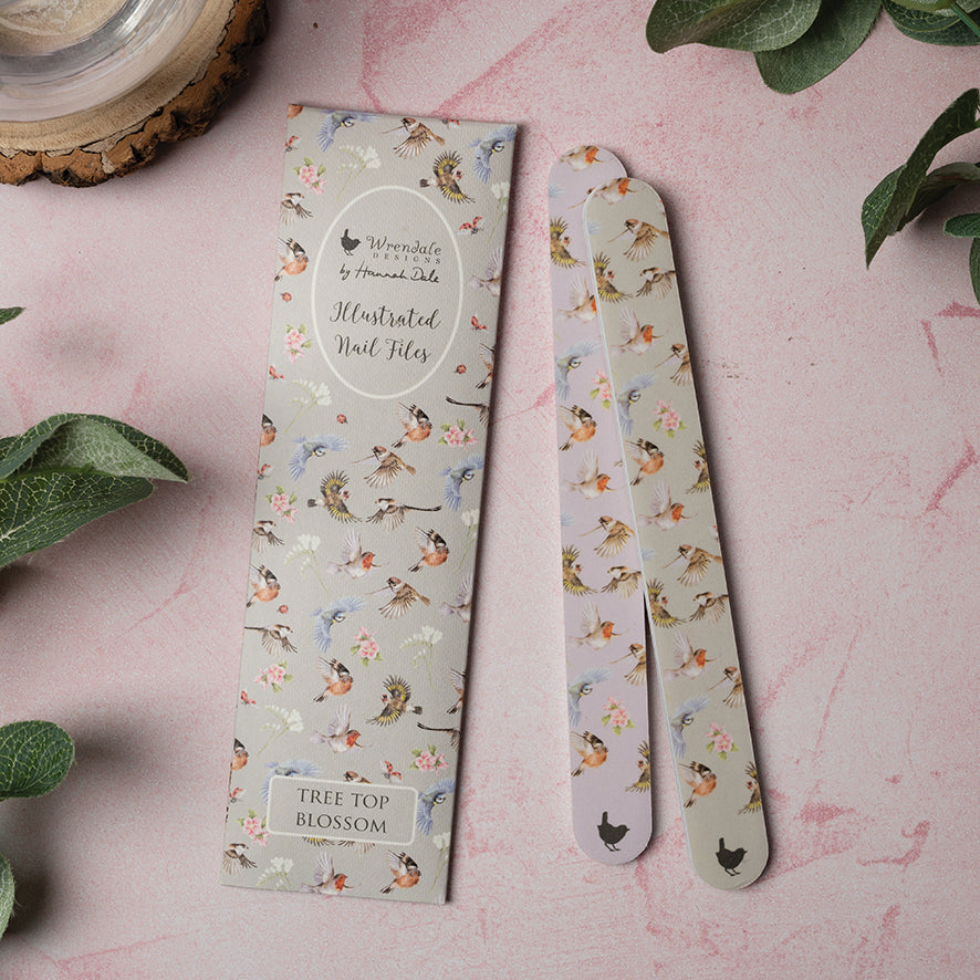 Wrendale Designs Nagelfeilen-Set Vögel "Tree Tops Nail File Set" 190x50x5mm