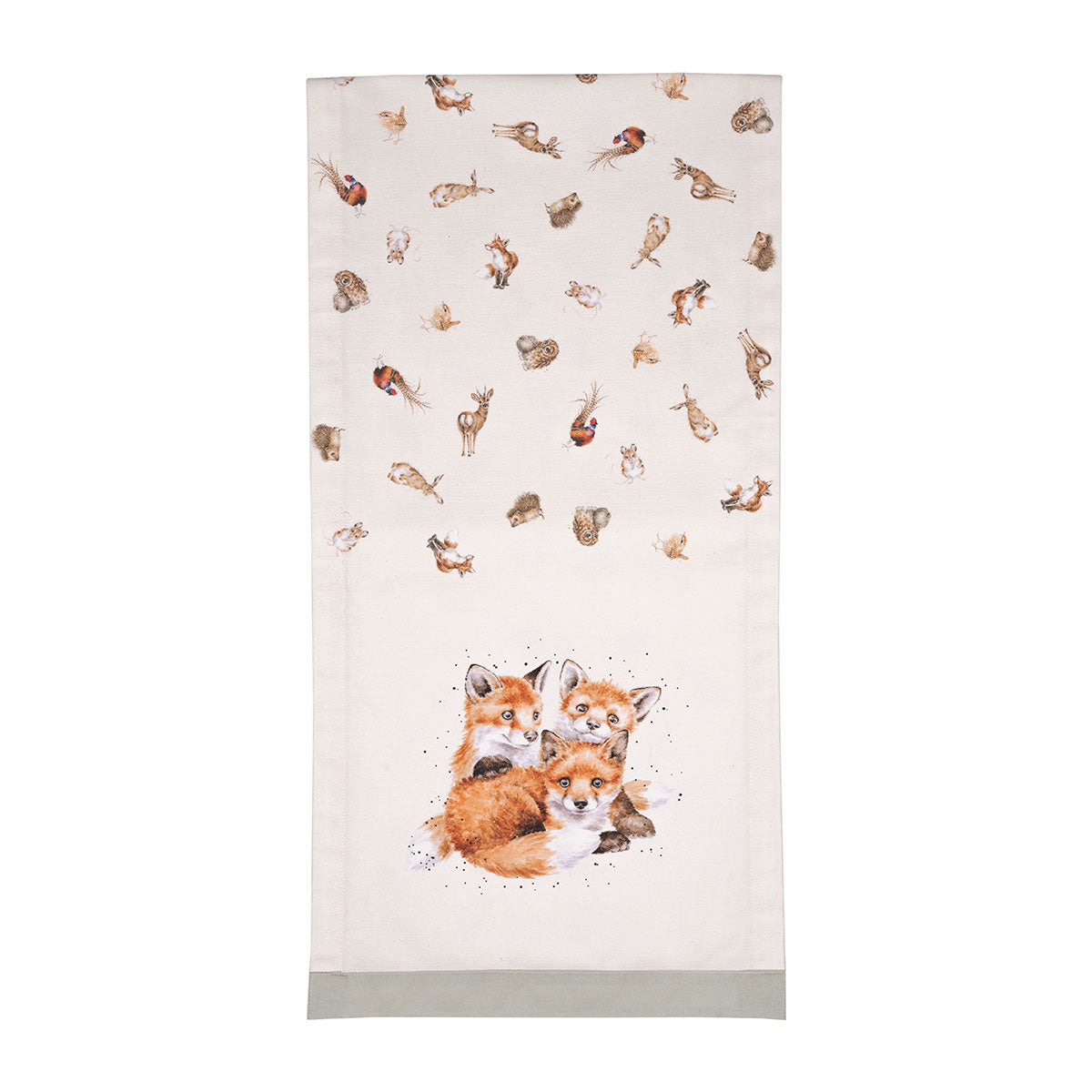 Wrendale Designs Tischläufer aus Stoff "Everyday Table Runner Woodland" 2800mmx350mm