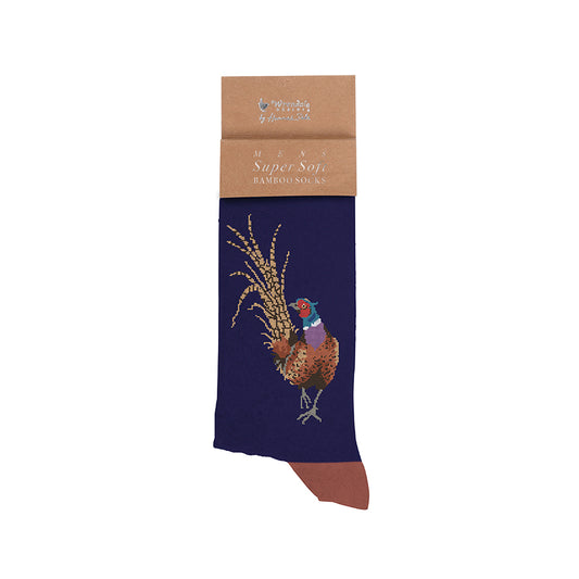 Wrendale Designs Männersocken Fasanvogel "Ready For My Close Up" Gr. 40-46
