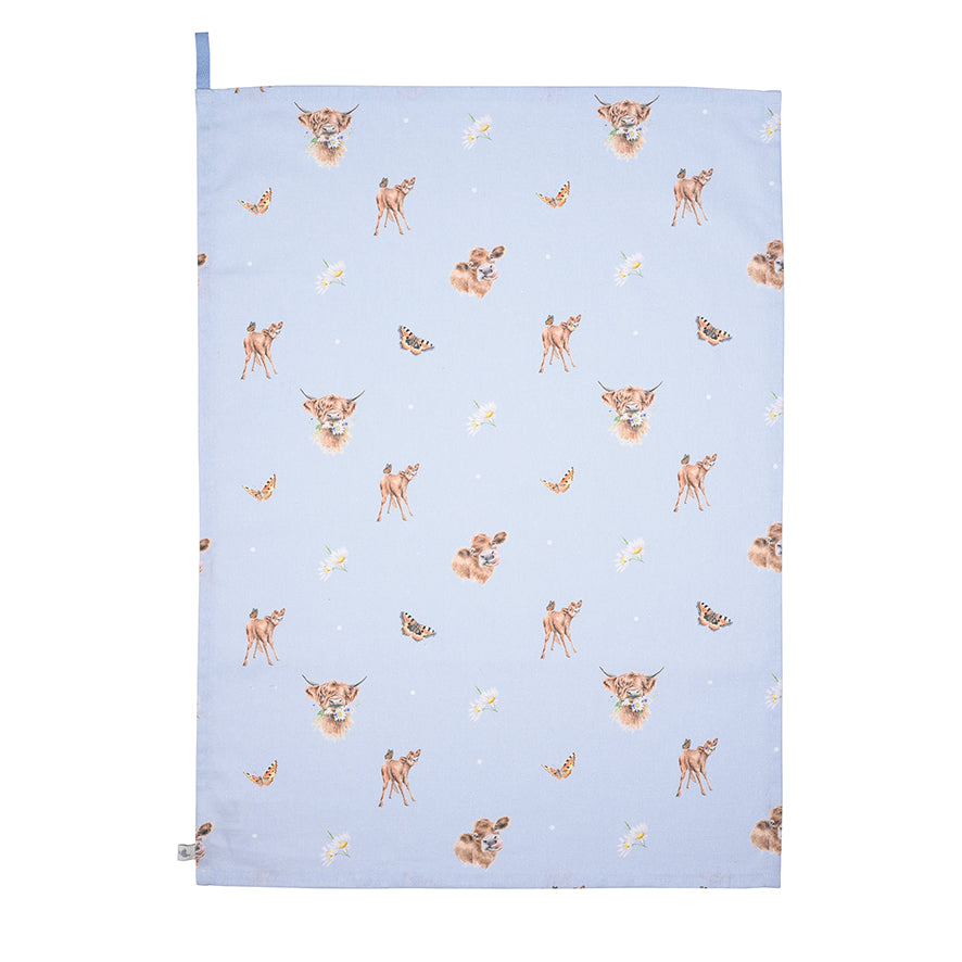 Wrendale Designs Geschirrtuch Kühe "Farmyard Friends" 690x500mm