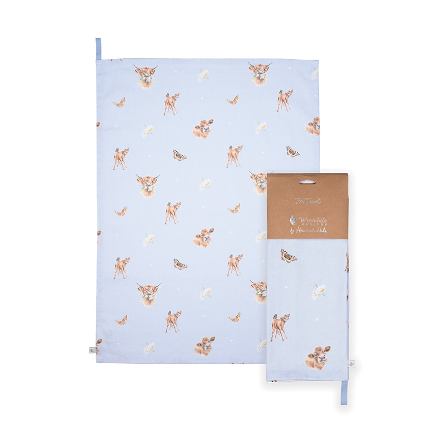 Wrendale Designs Geschirrtuch Kühe "Farmyard Friends" 690x500mm
