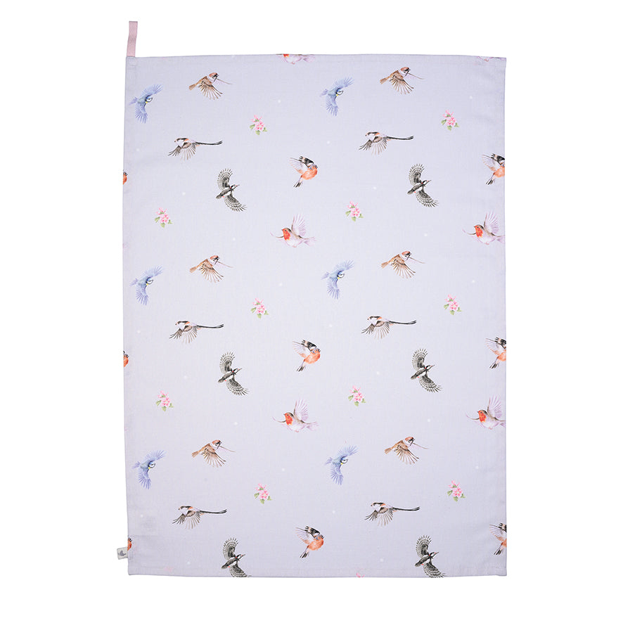 Wrendale Designs Geschirrtuch Vögel "Feathered Friends" 690x500mm