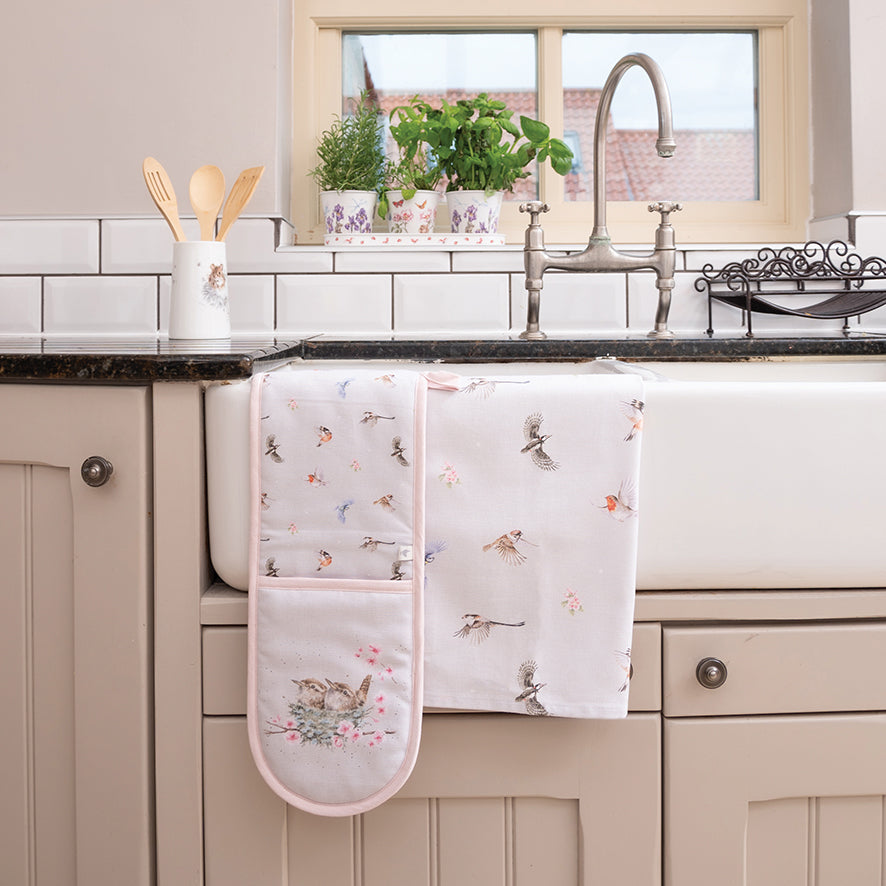Wrendale Designs Geschirrtuch Vögel "Feathered Friends" 690x500mm