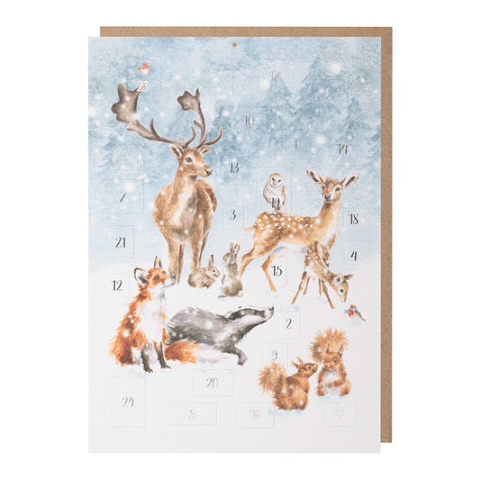 Wrendale Designs Adventskalender Wildtiere "A Winter Wonderland Woodland"