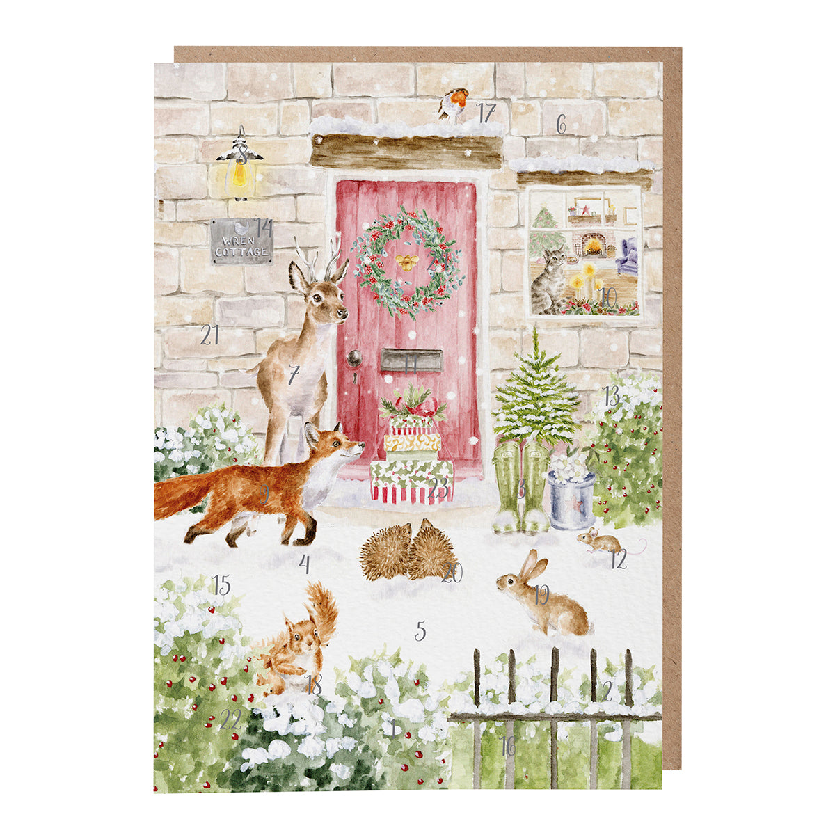 Wrendale Designs Adventskalender "Christmas Cottage"