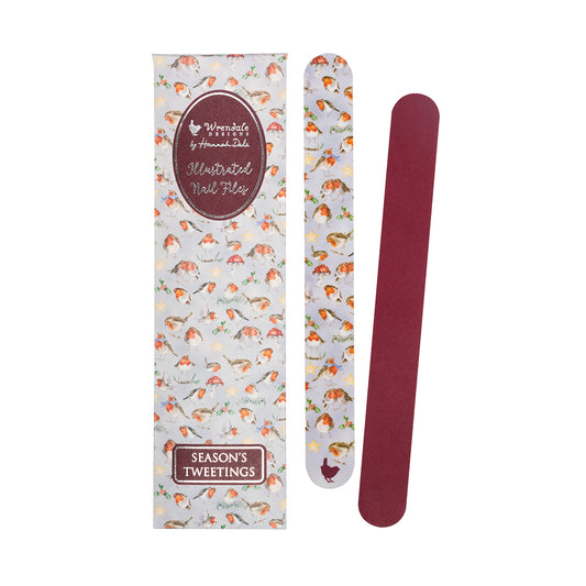 Wrendale Designs Weihnachten Nagelfeilen-Set "Seasons Tweetings"  190x50x5mm