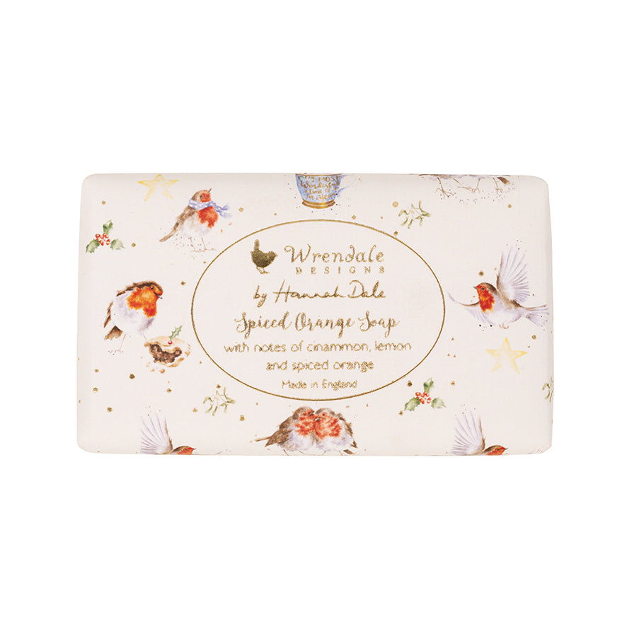 Wrendale Designs Weihnachtsseife "Spiced Orange Robin"