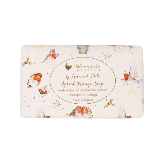 Wrendale Designs Weihnachtsseife "Spiced Orange Robin"