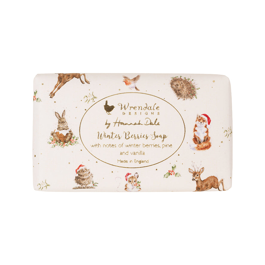 Wrendale Designs Weihnachtsseife "Winter Berries Woodlanders"