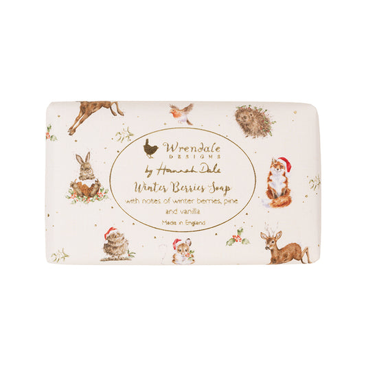 Wrendale Designs Weihnachtsseife "Winter Berries Woodlanders"