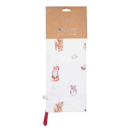 Wrendale Designs Weihnachten Geschirrtuch "Winter Woodland" 690x500mm