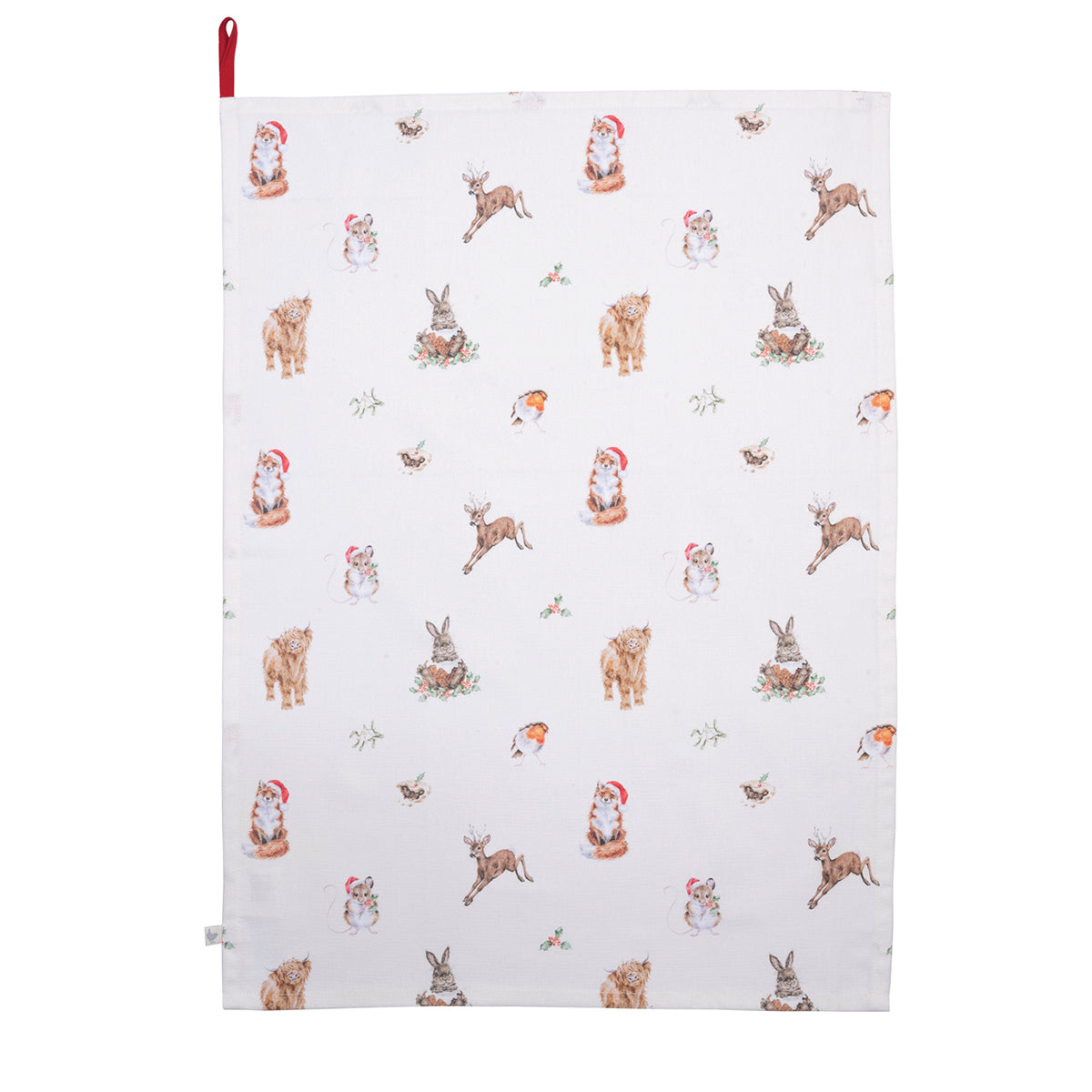 Wrendale Designs Weihnachten Geschirrtuch "Winter Woodland" 690x500mm