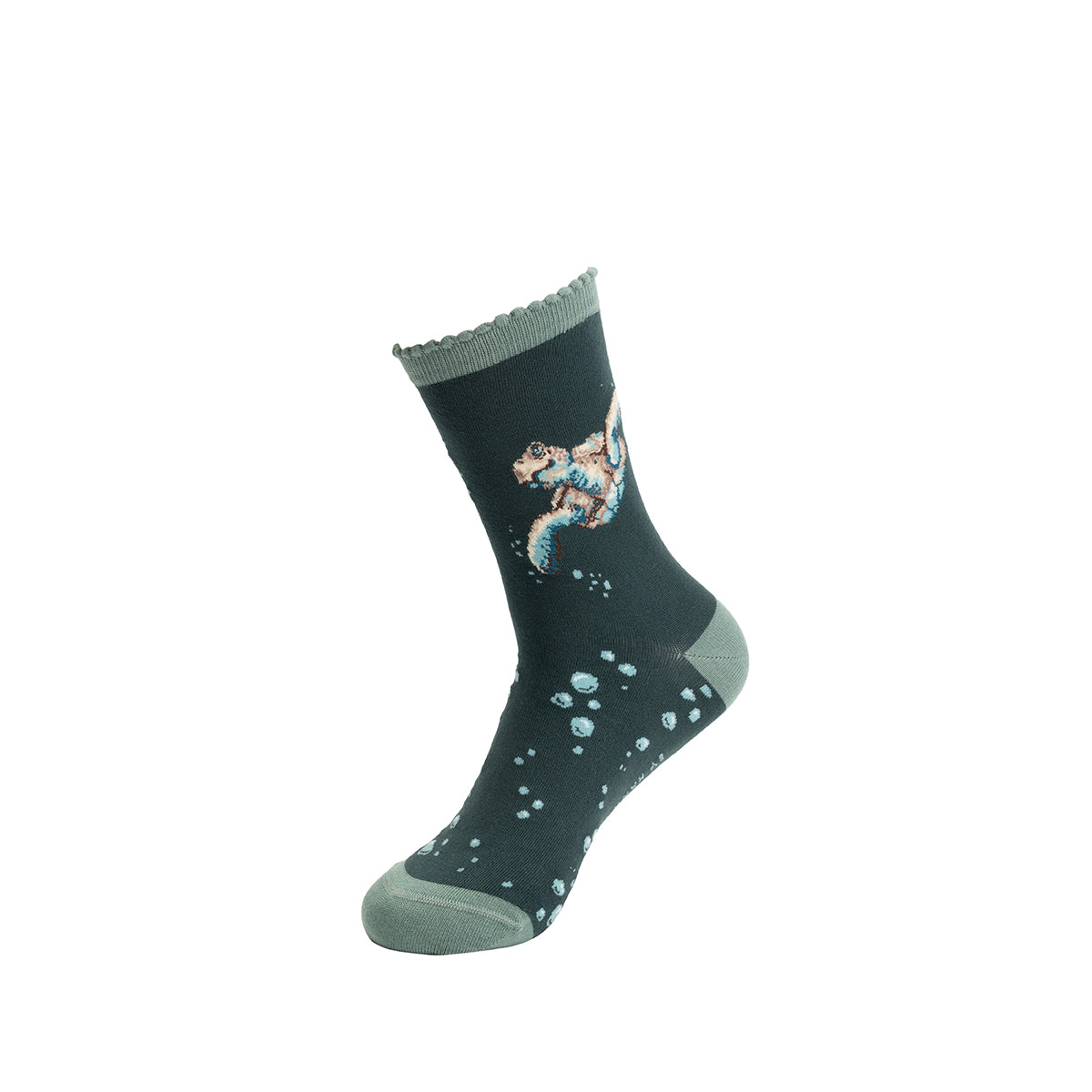 Wrendale Designs Frauensocken Schildkröte "Swimming School" Gr. 37-42