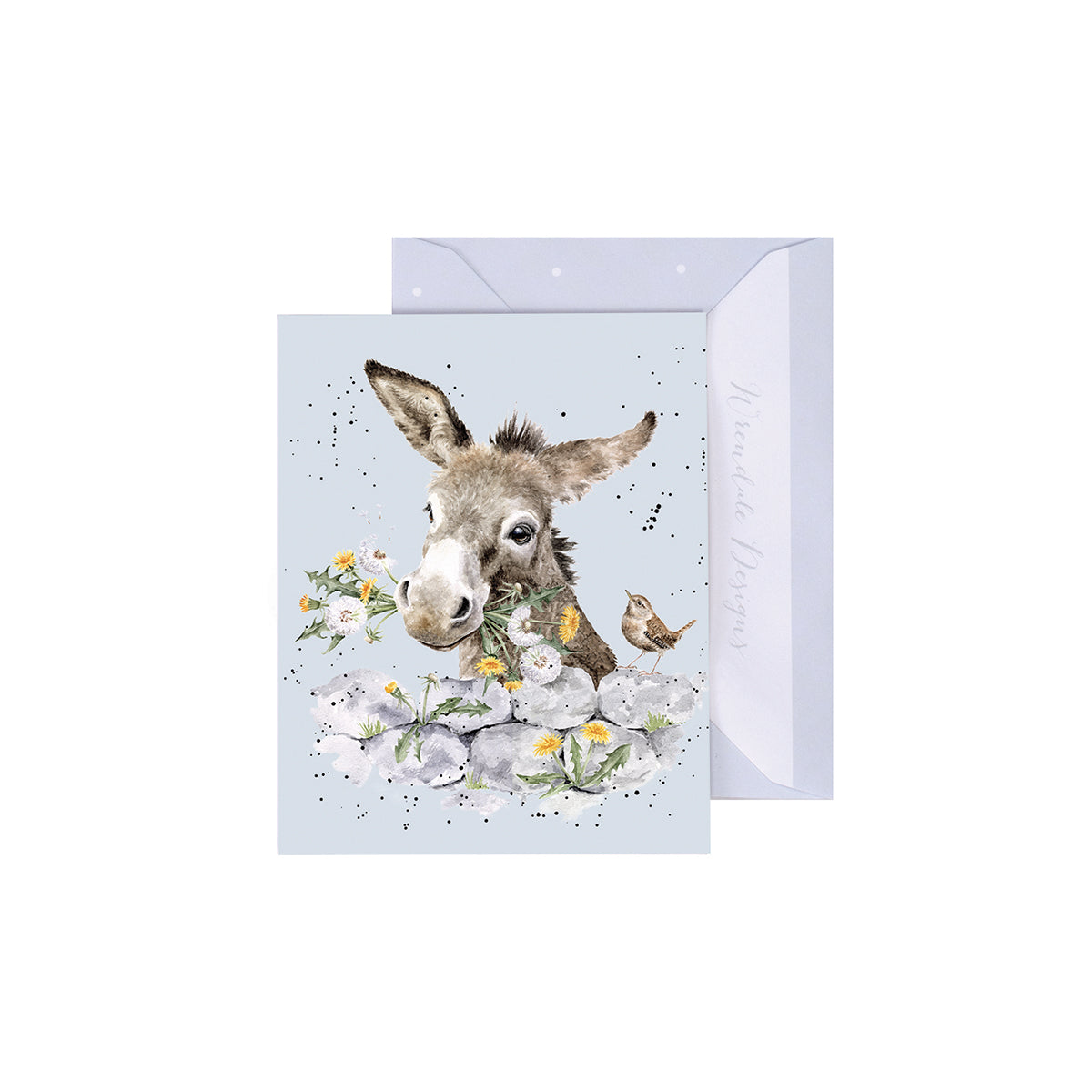 Wrendale Designs Mini-Karte Esel "Fine and Dandy"