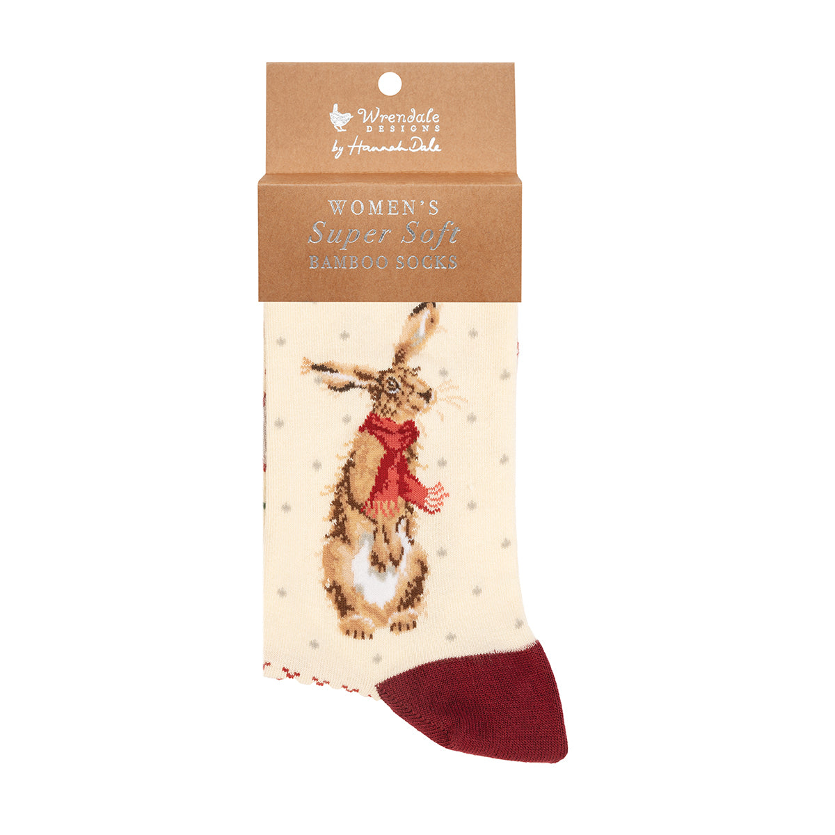 Wrendale Designs Männersocken Hase "Winter Hare" Gr. 40-46