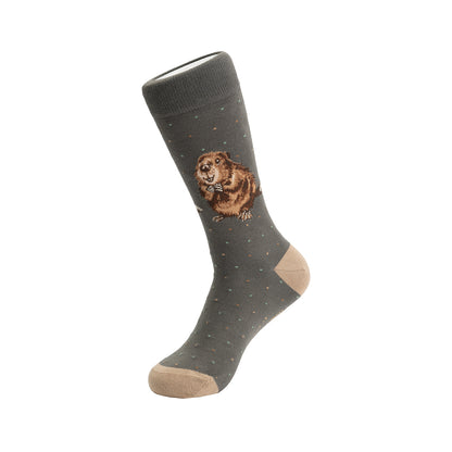 Wrendale Designs Männersocken Biber "The Arborist" Gr. 40-46