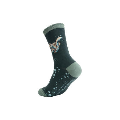 Wrendale Designs Frauensocken Schildkröte "Swimming School" Gr. 37-42