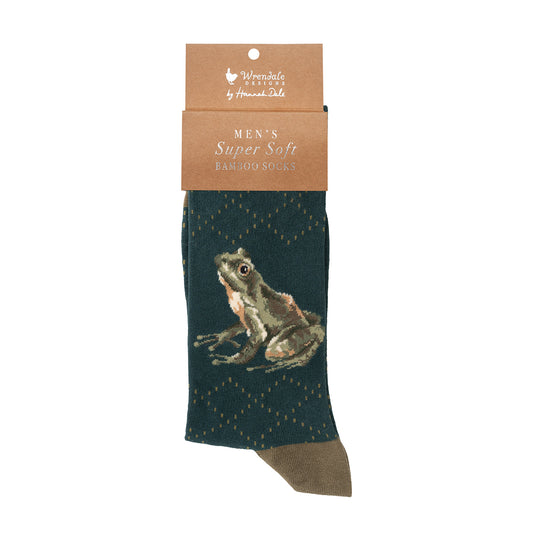 Wrendale Designs Männersocken Frosch "The happy Frog" Gr. 40-46