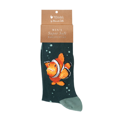 Wrendale Designs Männersocken Nemo "Clowning around" Gr. 40-46