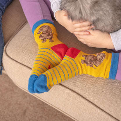 Wrendale Designs Kindersocken Dackel "Little One" Gr. 27-31
