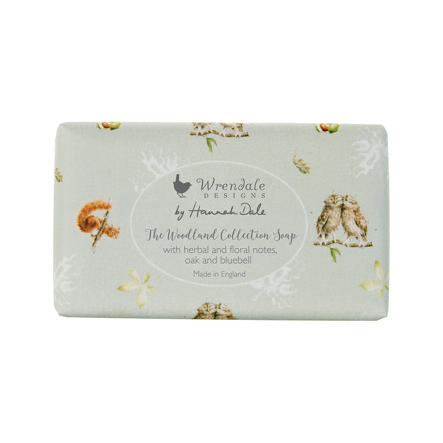 Wrendale Designs Gartenseife "Woodland" mit Kräuter- und Blütennoten, Eiche und Glockenblume