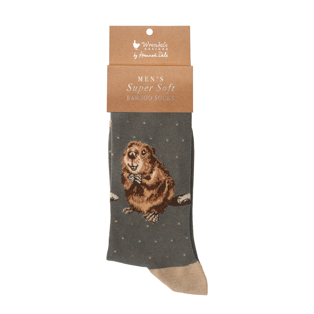 Wrendale Designs Männersocken Biber "The Arborist" Gr. 40-46