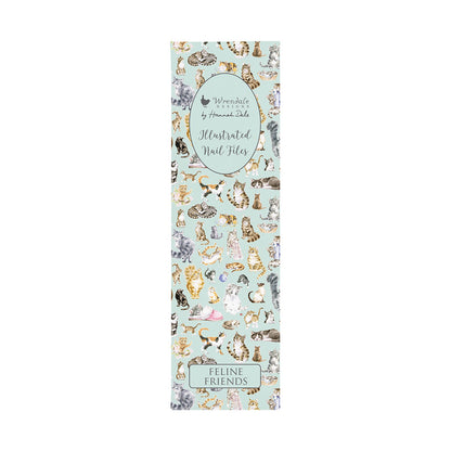 Wrendale Designs Nagelfeilen-Set Katzen "Feline Friends" 190x50x5mm