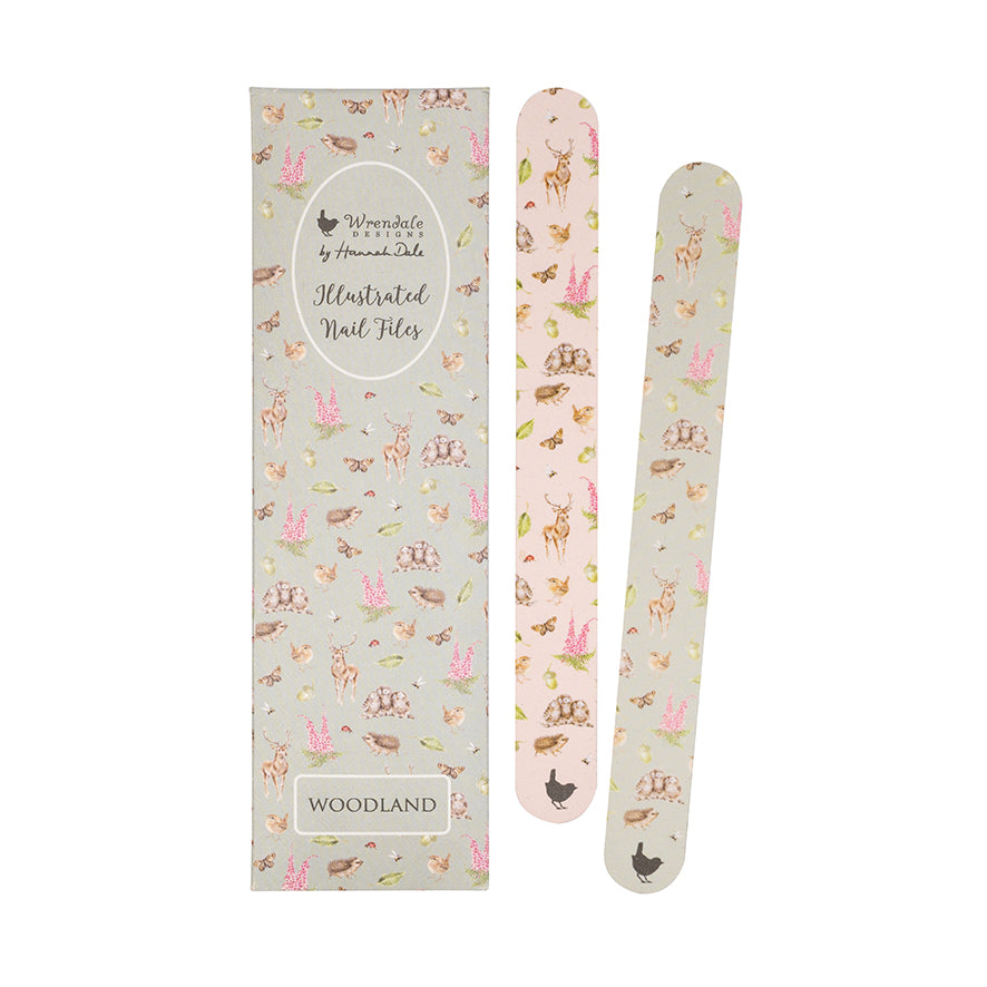 Wrendale Designs Nagelfeilen-Set Wildtiere "Woodland" 190x50x5mm