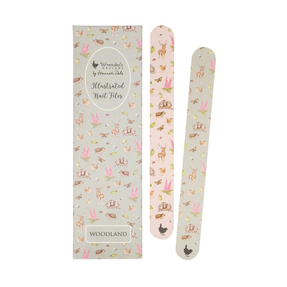 Wrendale Designs Nagelfeilen-Set Wildtiere "Woodland" 190x50x5mm