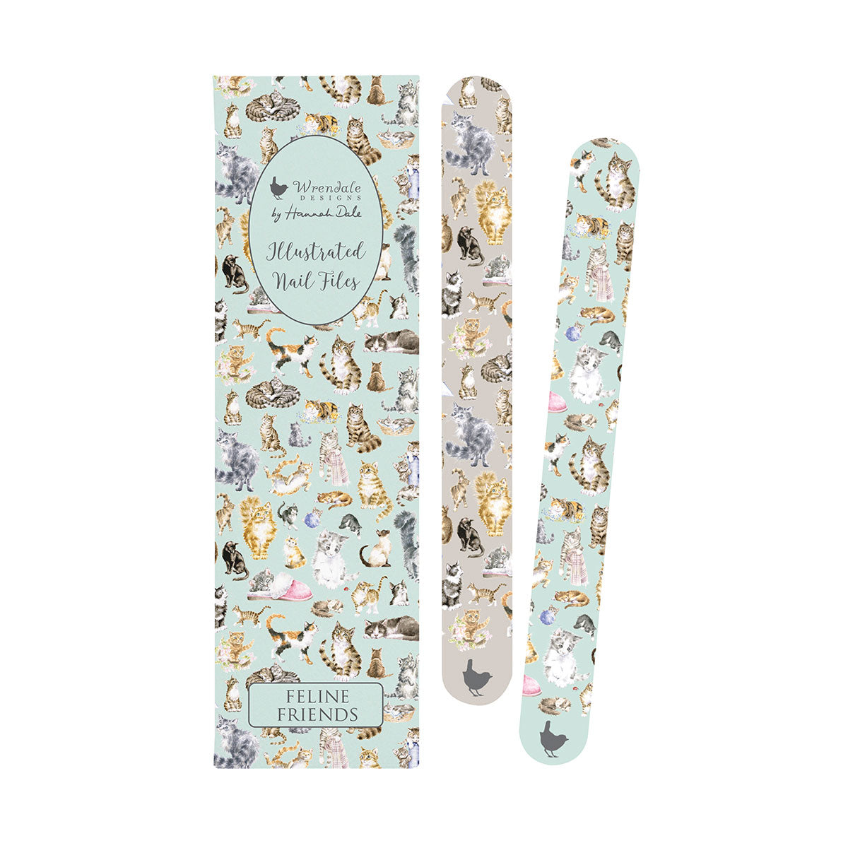 Wrendale Designs Nagelfeilen-Set Katzen "Feline Friends" 190x50x5mm
