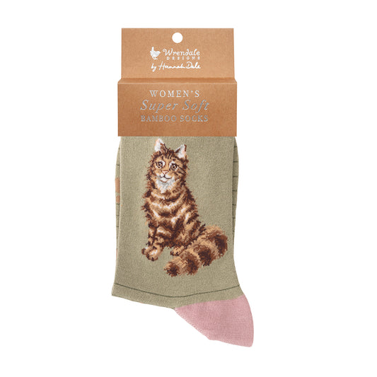 Wrendale Designs Frauensocken Katze "Feline Fabulous" Gr. 37-42