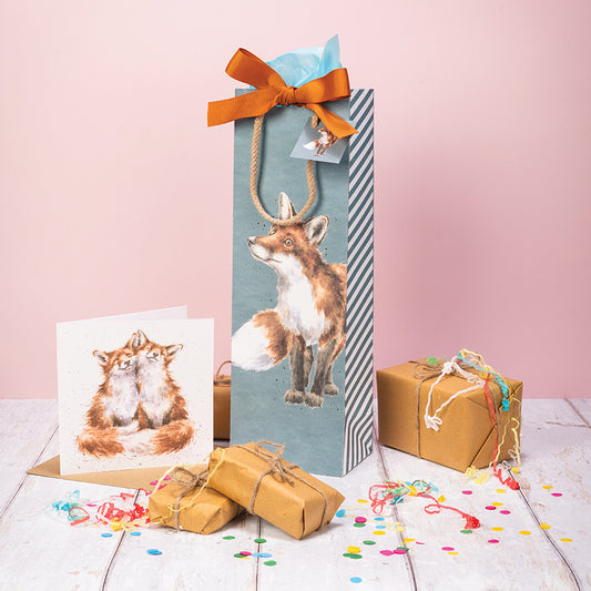 Wrendale Designs Flaschengeschenktasche Fuchs