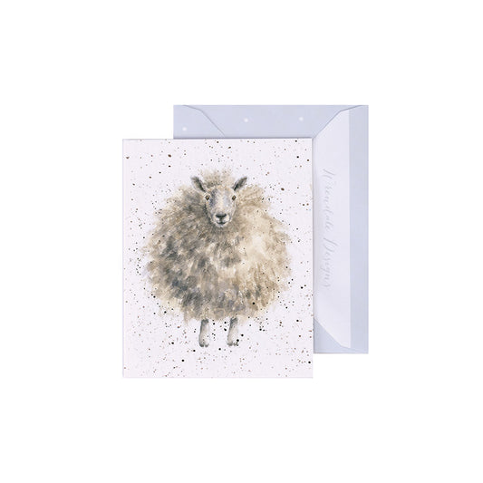 Wrendale Designs Mini-Karte Schaf "The Woolly Jumper"