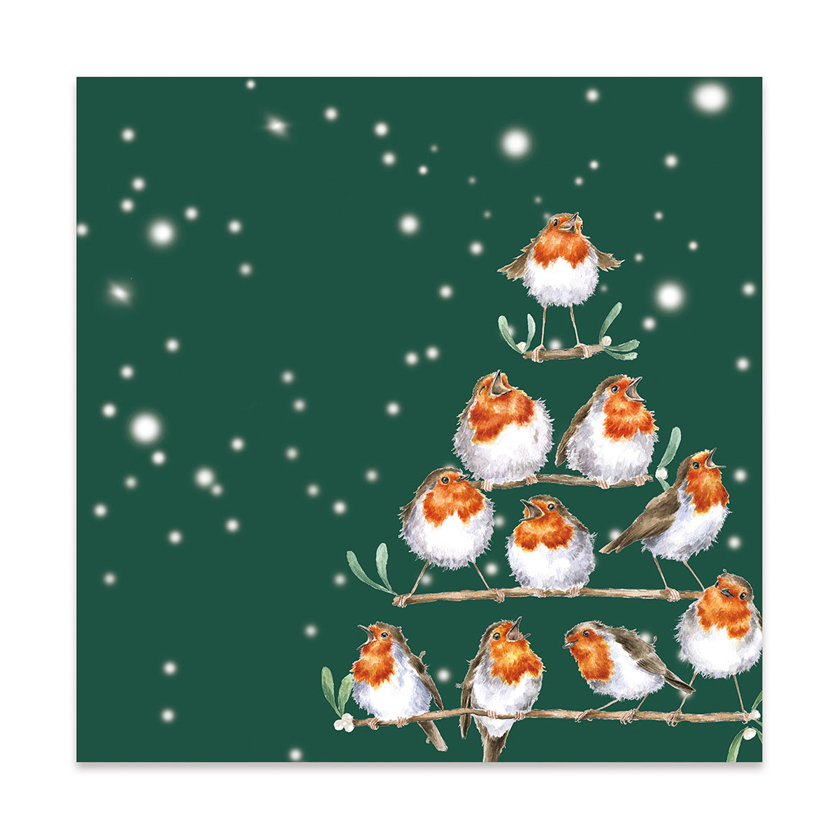 Wrendale Designs Servietten Rotkelchen "Rockin' Robin" 33x33cm