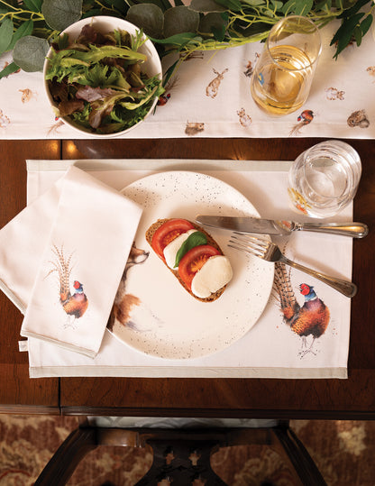 Wrendale Designs Stofftischset 4-teilig "Woodland"