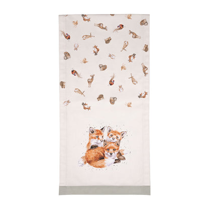 Wrendale Designs Tischläufer aus Stoff "Everyday Table Runner Woodland" 2800mmx350mm