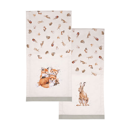 Wrendale Designs Tischläufer aus Stoff "Everyday Table Runner Woodland" 2800mmx350mm