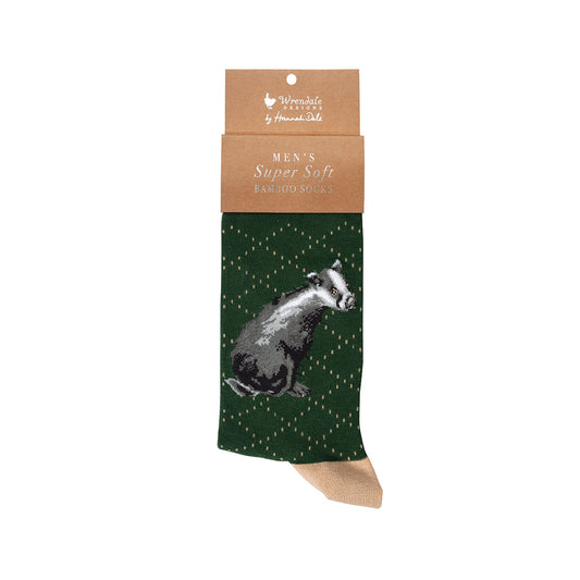 Wrendale Designs Männersocken Dachs "The Country Gent" Gr. 40-46