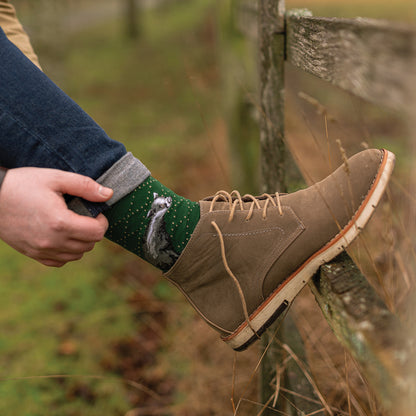 Wrendale Designs Männersocken Dachs "The Country Gent" Gr. 40-46