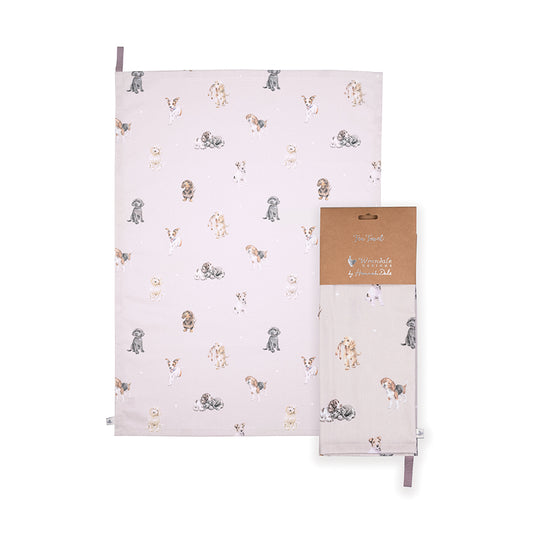 Wrendale Designs Geschirrtuch Hunde  "A Dogs Life" 690x500mm