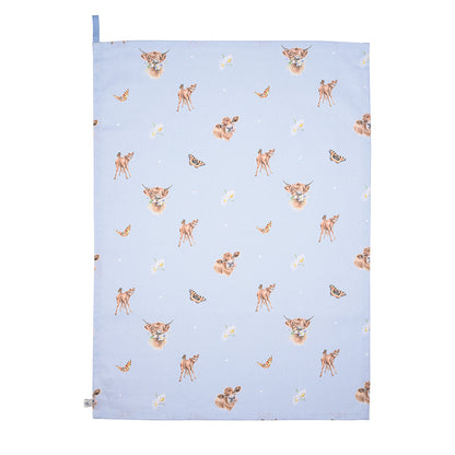 Wrendale Designs Geschirrtuch Kühe "Farmyard Friends" 690x500mm