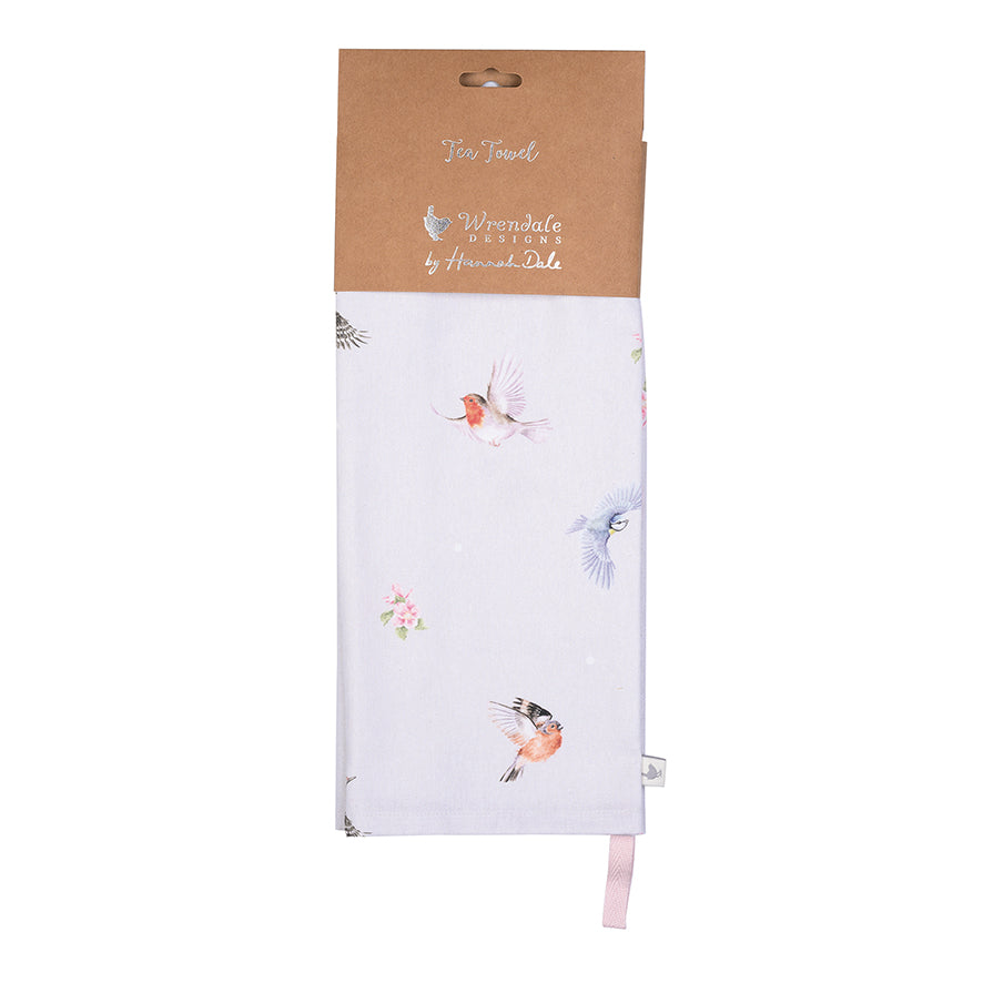 Wrendale Designs Geschirrtuch Vögel "Feathered Friends" 690x500mm