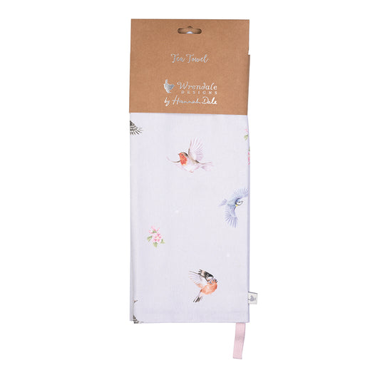 Wrendale Designs Geschirrtuch Vögel "Feathered Friends" 690x500mm
