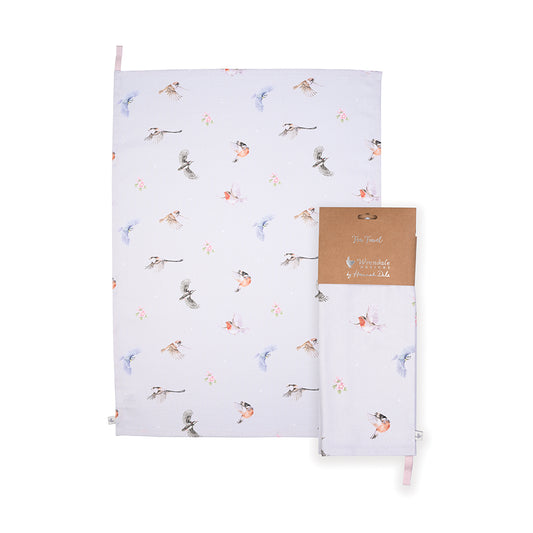 Wrendale Designs Geschirrtuch Vögel "Feathered Friends" 690x500mm