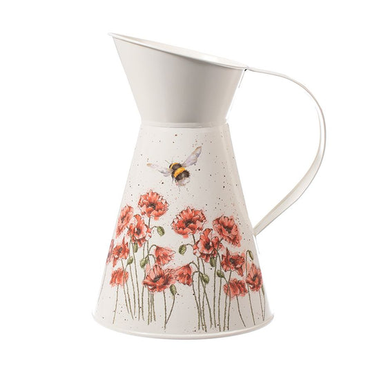 Wrendale Designs Blumenvase "Poppies and Bee Flower Jug" 250x290x80mm