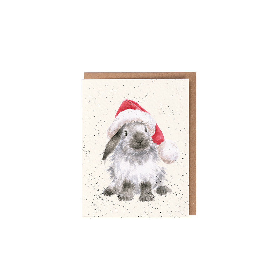 Wrendale Designs Mini-Karte Hase "Ho Ho Ho"